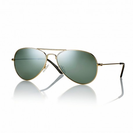 Gafa Sol Mystile Metal UX Oro Lentes G15 Espejadas